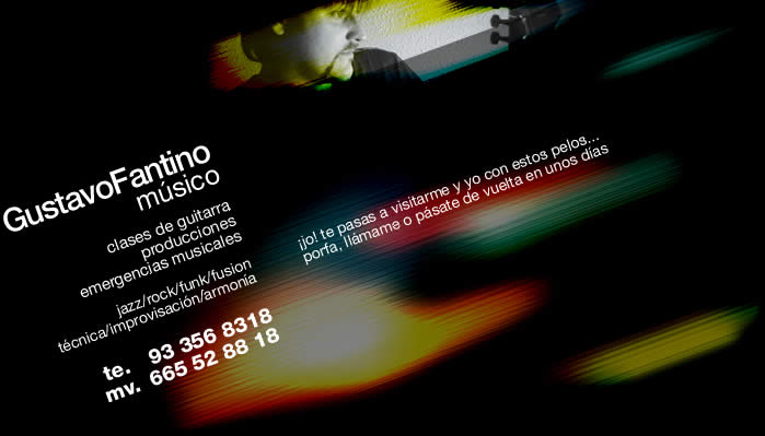 Gustavo Fantino: músico, guitarrista